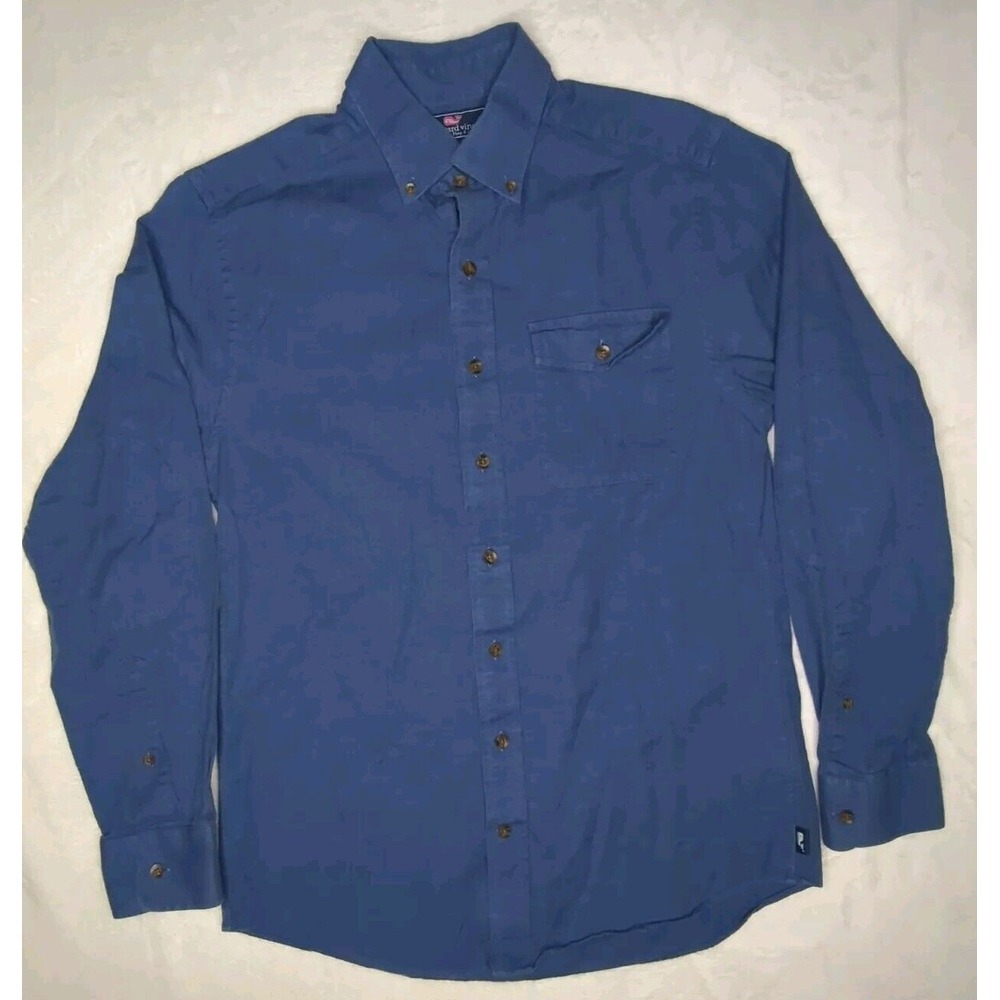 Vineyard Vines Slim Fit Crosby Button-Down Shirt Size Small Reinforced Elbows